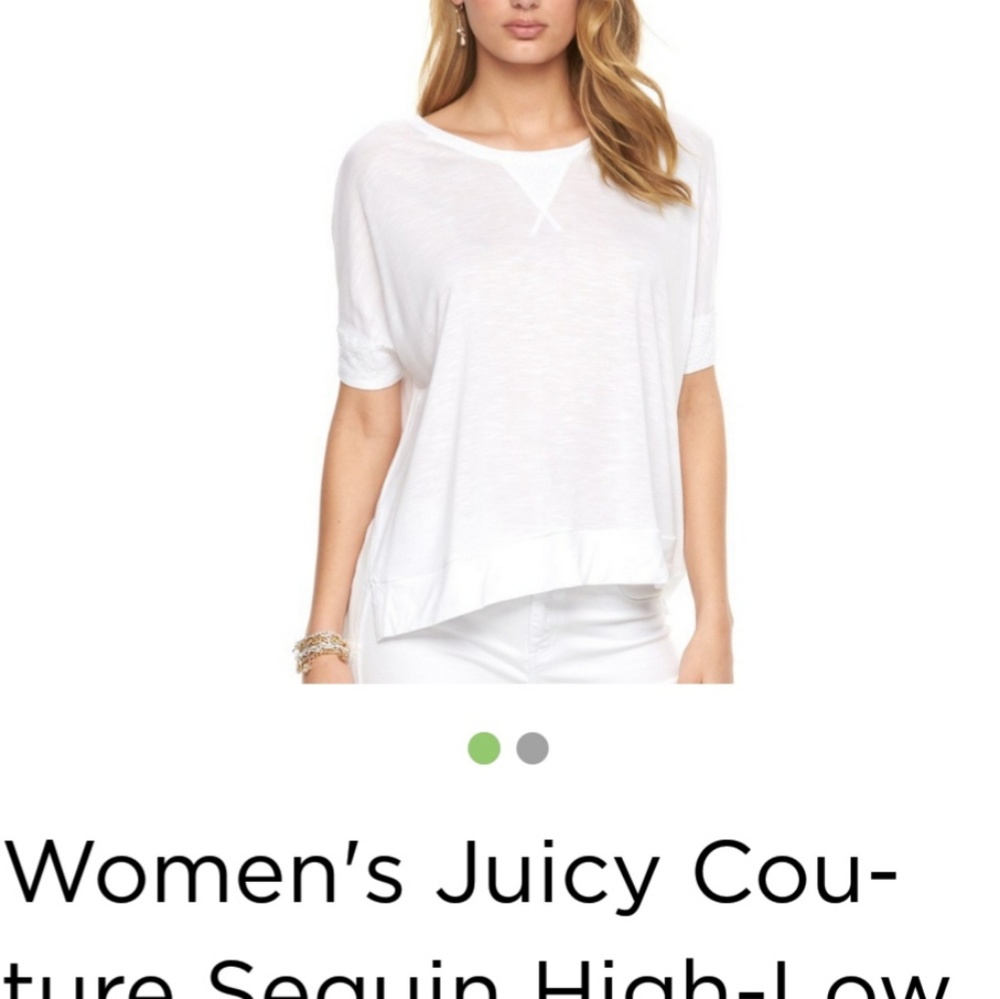 Juicy couture high low sequins top